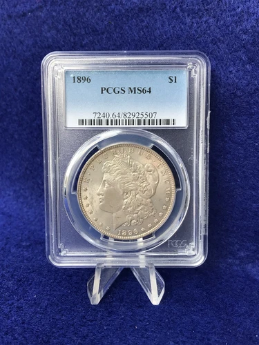 1896 MORGAN SILVER DOLLAR $1 *PCGS MS64 CHOICE BRILLIANT UNCIRCULATED*