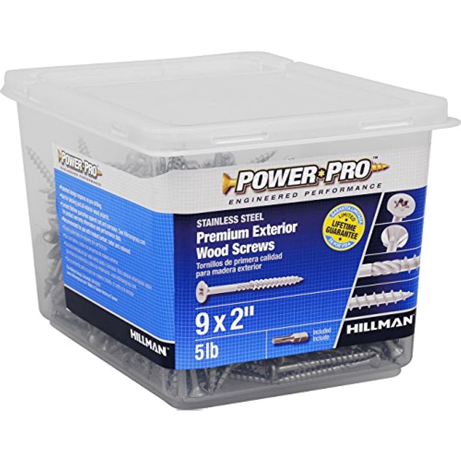 Power Pro 48626 Wood Screws 9 X 2 Premium Stainless Marine Screws power-pro-48626-wood-screws-9-x-2-premium-stainless-marine-screws