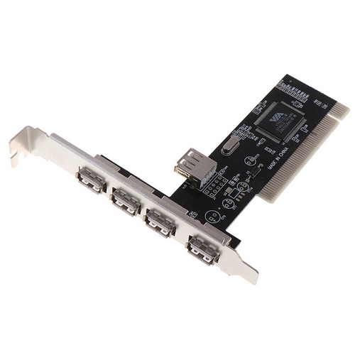 USB 2.0 4 Port 480Mbps High Speed VIA HUB PCI ControST8BDDB - Afbeelding 12 van 12