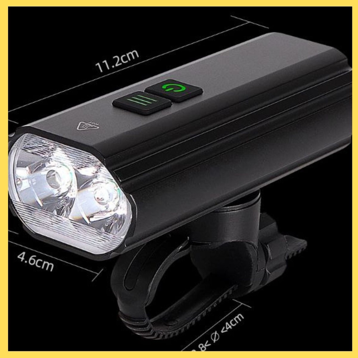 Set Luci Bici Mountain Bike T6 LED 1000 Lumen, Ricaricabili USB, Anteriore E Posteriore, Impermeabili