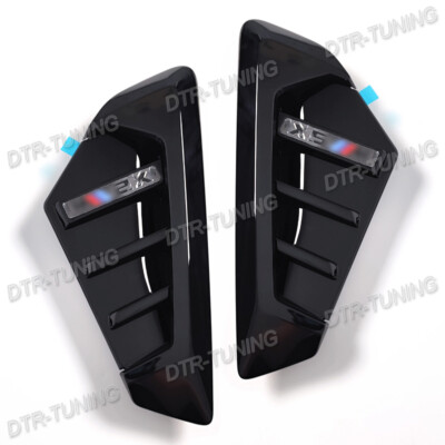 Gloss Black M Side Fender Air Duct Vent Trim For 2024-2025 BMW X5