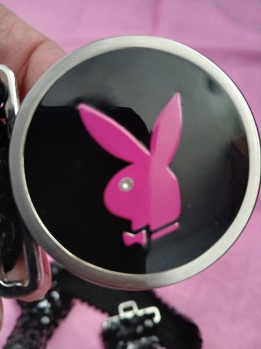 Playboy Official Brand Sequin black stretchy belt (L) - Bild 2 von 4