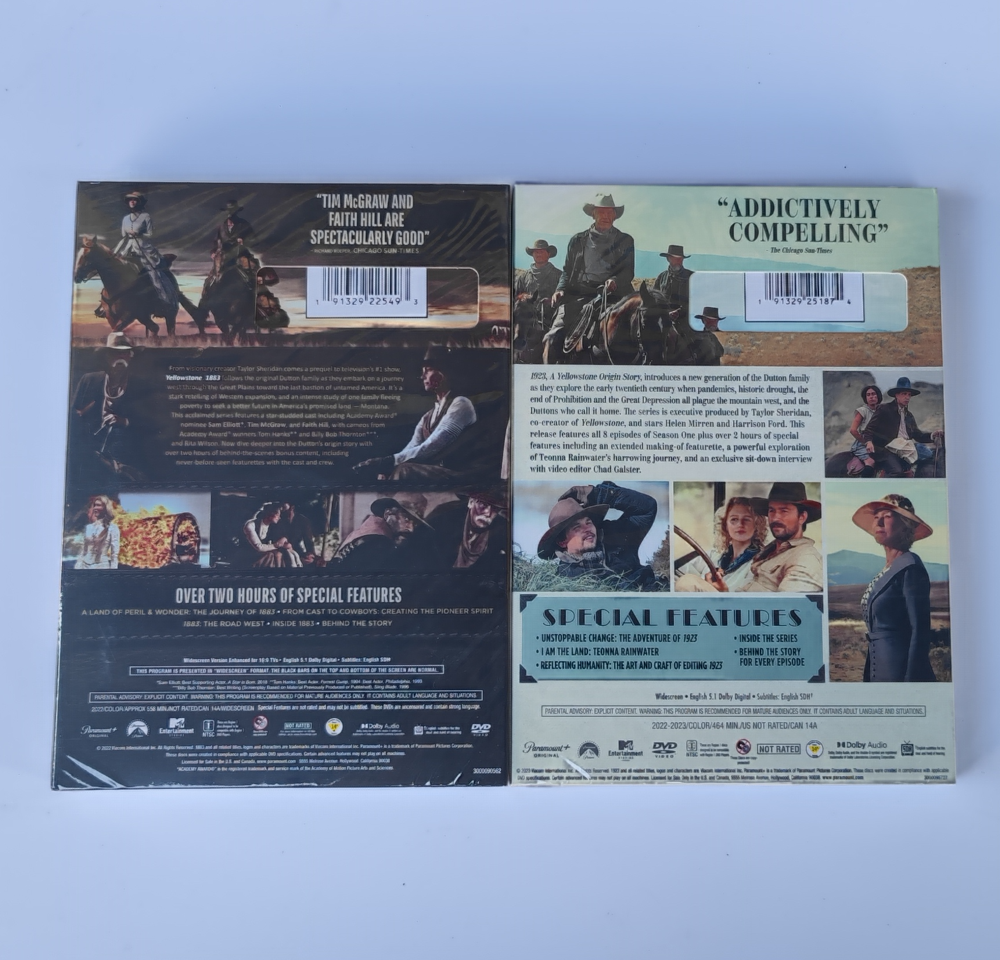 Yellowstone 1883 + 1923 ( DVD SET ) Region 1 US sell Brand New US