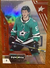 20-21 UD Synergy Hockey Red Rookie Bounty Code 101 Thomas Harley