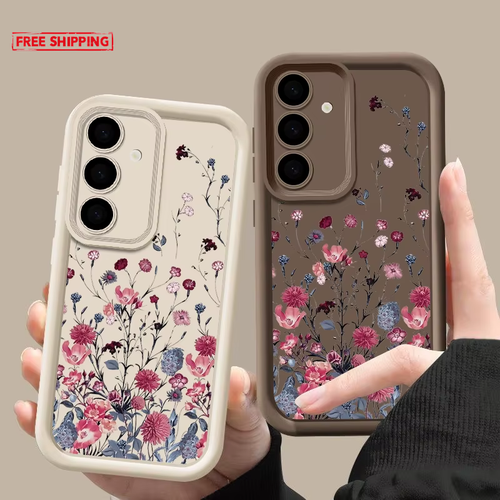Shockproof Silicone Flower Case for Samsung Galaxy S24 S23 Ultra S22 S21 S20 FE - Picture 3 of 39