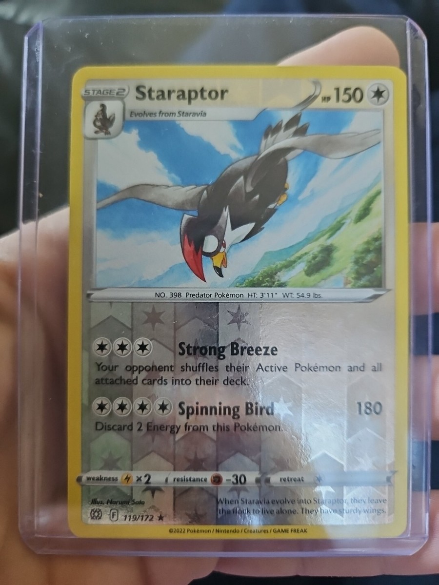Staraptor 119/172 Brilliant Stars Reverse Holo Pokemon Card