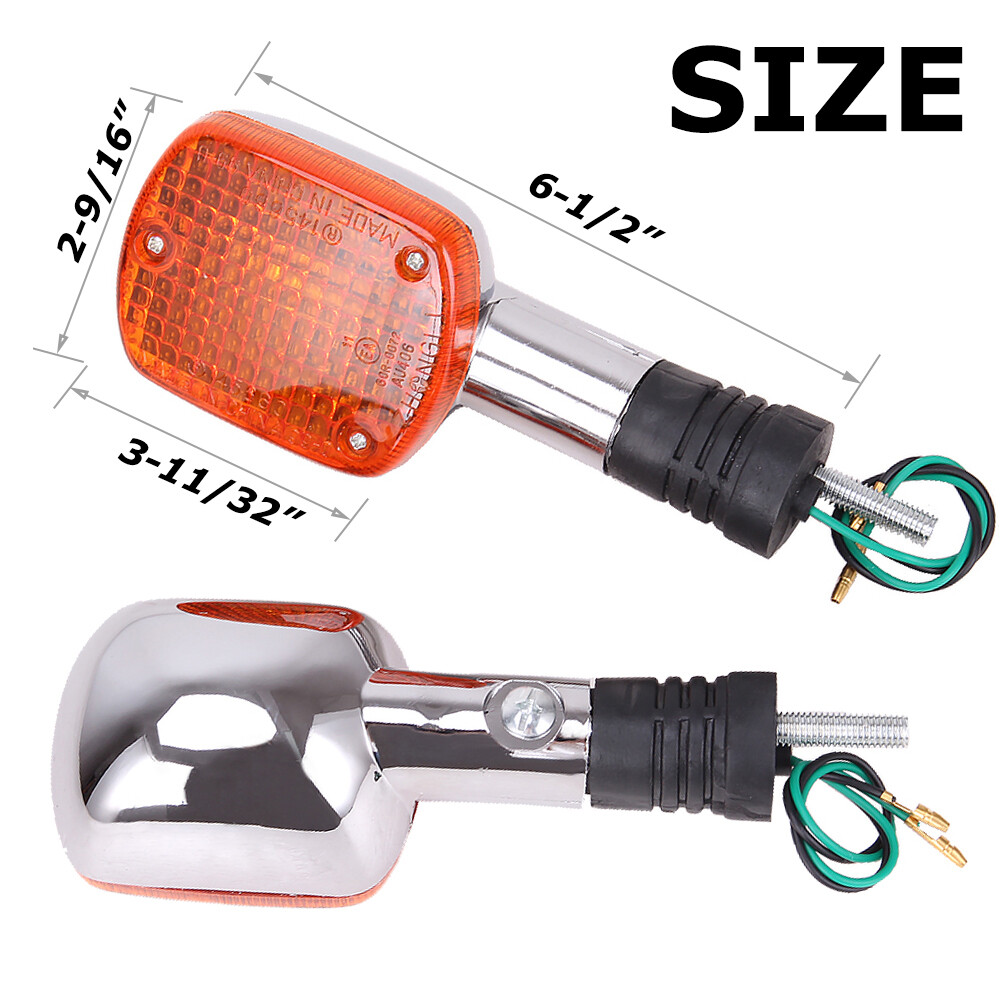 GFDSGRE Blinker Motorrad 2PCS Blinker Blinker Licht Fit for Honda VF250 VF750 Rebel CA250 CMX250 CMX400 Blinker Motorrad Motorrad Blinker