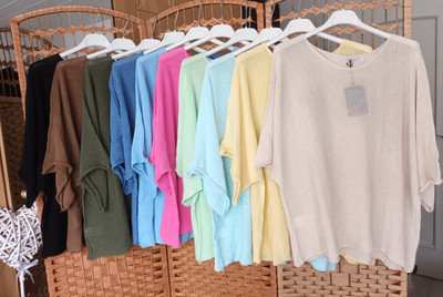 Italy leichter Damen - Pullover * versch. Farben * Gr.38,40,42,44 * Oversize *