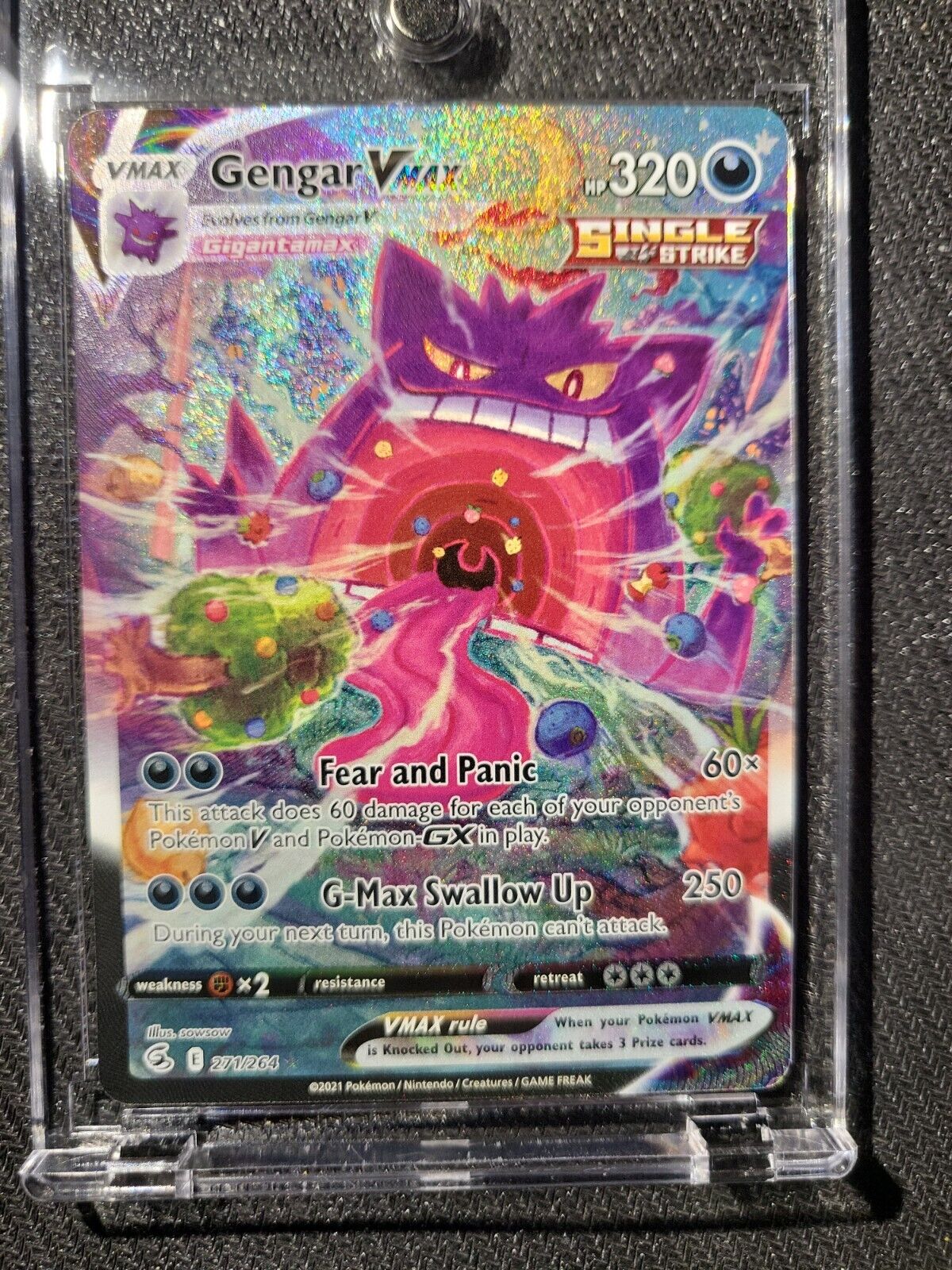 Carta Pokémon Gengar Vmax Gigamax, Noivern V e Audino Mega Ex, Produto  Masculino Pokemon Usado 67932119