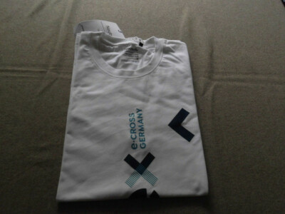 e-CROSS Germany 2019  T-Shirt Herren  Gr. L/XL weiß Kurzarm Rundhals    NEU !!