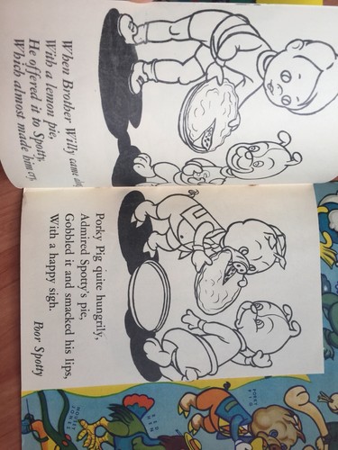 ARMER SPOTTY Welpe ~ Vintage animiertes MALBUCH & BILDPUZZLE Unu - Bild 4 von 6