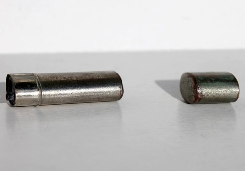 RARE ANCIEN BRIQUET ESSENCE RECHARGEABLE, LAITON ARGENTÉ, VINTAGE PETROL LIGHTER - Foto 7 di 8
