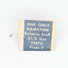 Hamilton 21/o Size Balance Staff Pocket Watch Part No. 7427A - BV559