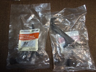 HAND RAIL BRACKET SET 2 GATEHOUSE 0037356 837-635 OIL RUBBED BRONZE HARDWARE*