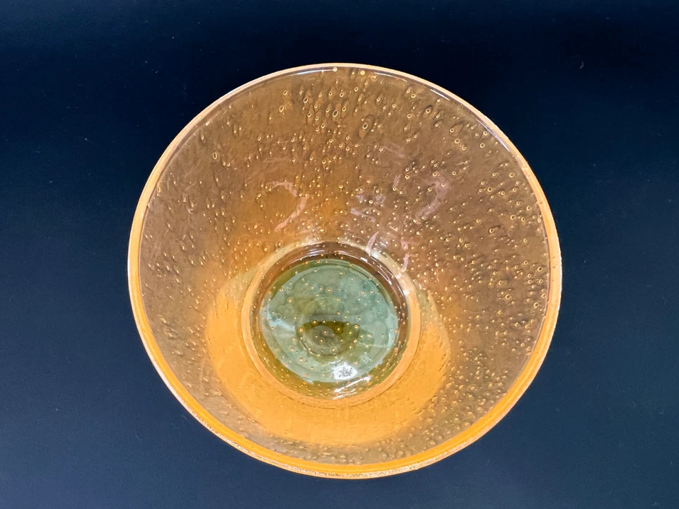 Villeroy & Boch Gallo Switch 4 copas de vino Serra naranja soplado a mano ¡Raras! Foto 3 de 4