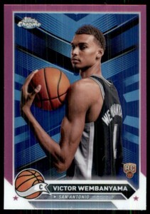Victor Wembanyama 2023 Topps Chrome #1 Pink Refractor Price Victor Wembanyama 2023 Topps Chrome #1 Pink Refractor Price