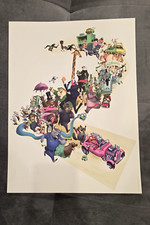 Disney D23 2024 Exclusive ZOOTOPIA 2 EMBOSSED PRINT - 12x16 Poster