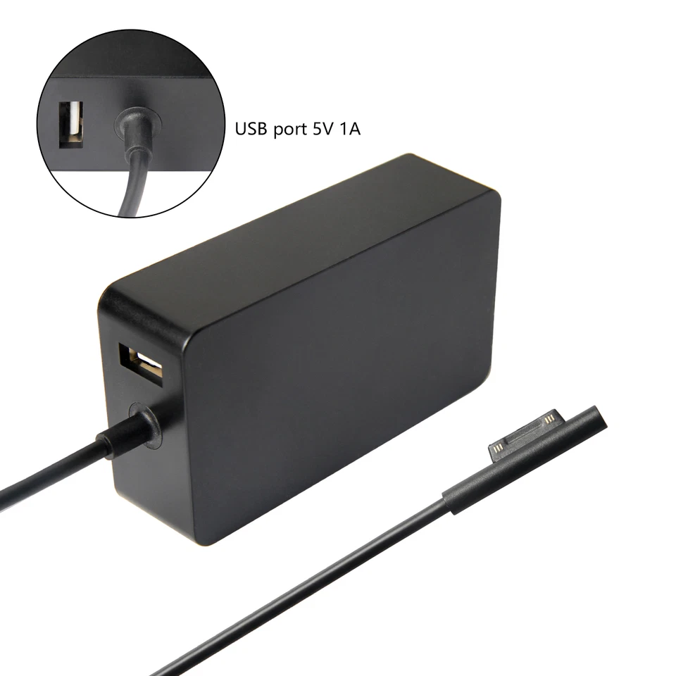 Cargador para Microsoft Surface Pro 1 2 3 4 5 6 7 8/Libro/RT/Go Laptop Adaptador de CA Foto 3 de 4