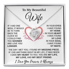 To My Wife Necklace, Christmas Gifts For Women, Anniversary Gift For Wife