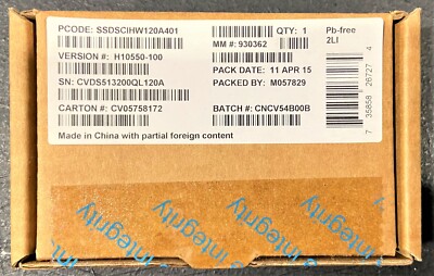 Intel SSDSCIHW120A4 SSD Pro 1500 Series 120GB, M.2 42mm SATA 6Gb/s NEW TESTED
