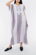 Moroccan Gandora for Women   Traditional Embroidered Kaftan, Elegant Loose Fit