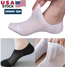 12  Cotton Bamboo Socks Summer Breathe Scoks Low Cut Sport Nonslip Men/Women USA