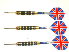 Steel Tip Darts, New 23 Gram Brass with Aluminum Spinning Shafts, 3928