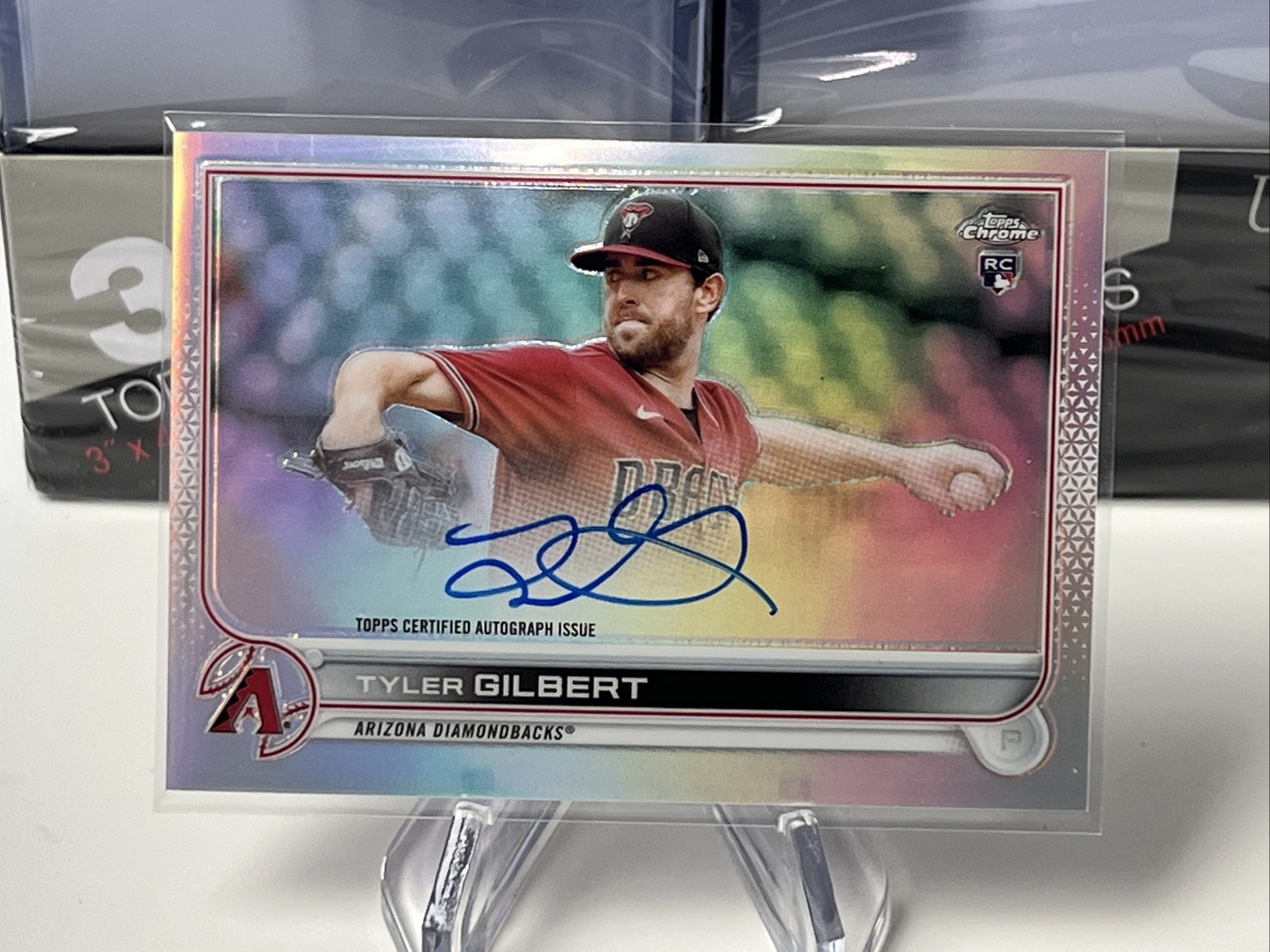 Tyler Gilbert Auto RC #/499 Refractor 2022 TOPPS CHROME BASEBALL Diamondbacks