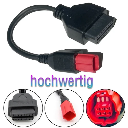 Adaptador Euro5 6 pines moto moto diagnóstico KTM moto Piaggio Guzzi Vespa-Honda - Imagen 5 de 24