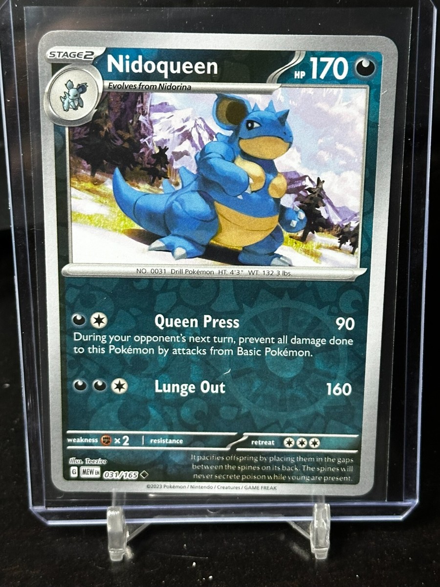 ★PSA10★【ニドクイン/マスボミラー】NIDOQUEEN 031/165 Nidoqueen (Master Ball Foil) U 031/165 SV2a Pokémon Card 151