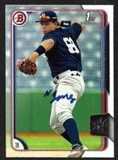 2015 BOWMAN BP 116  Nelson Gomez  NEW YORK YANKEES  SIGNED AUTOGRAPH AUTO COA