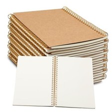 24 Pack Blank Spiral Notebook, A5 Unlined Spiral Notebook, 100 Pages/ 50