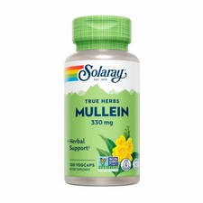True Herbs Mullein 100 Veg Caps 330 Mg by Solaray
