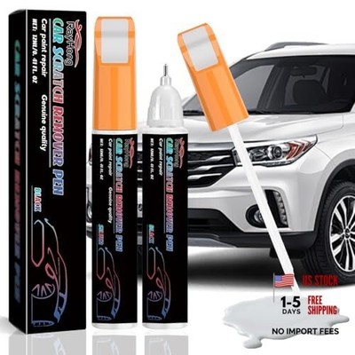 Two-In-One Touch-Up Pen Car Paint Repair,Touch-Up Pen White Pearl White