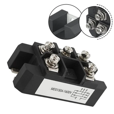 SANS MARQUE Redresseur de pont diode triphasé 150A 1600V pour systèmes d'alimentation fiab