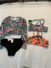 Lot Of 4 Pieces NWT Girl s Art Class Bathing Suit Lot 3 Tops 1 Bottom L 10/12