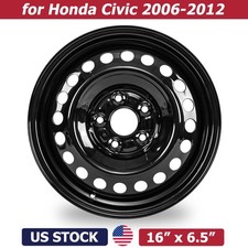 New 16inch Replacement Wheel For Honda Civic 2006-2012 Black Steel Rim New 16inch Replacement Wheel For Honda Civic 2006-2012 Black Steel Rim