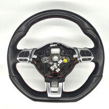 Vw Mk6 Golf Gti Steering Wheel Dsg Paddles Red Stitching 5k0419091 Oem 10-14