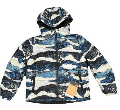 The North Face B Reversible Mt Chimbo Full Zip Hooded Jacket Optic Blue M(10)