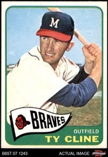 1965 Topps #63 Ty Cline Braves 8 - NM/MT