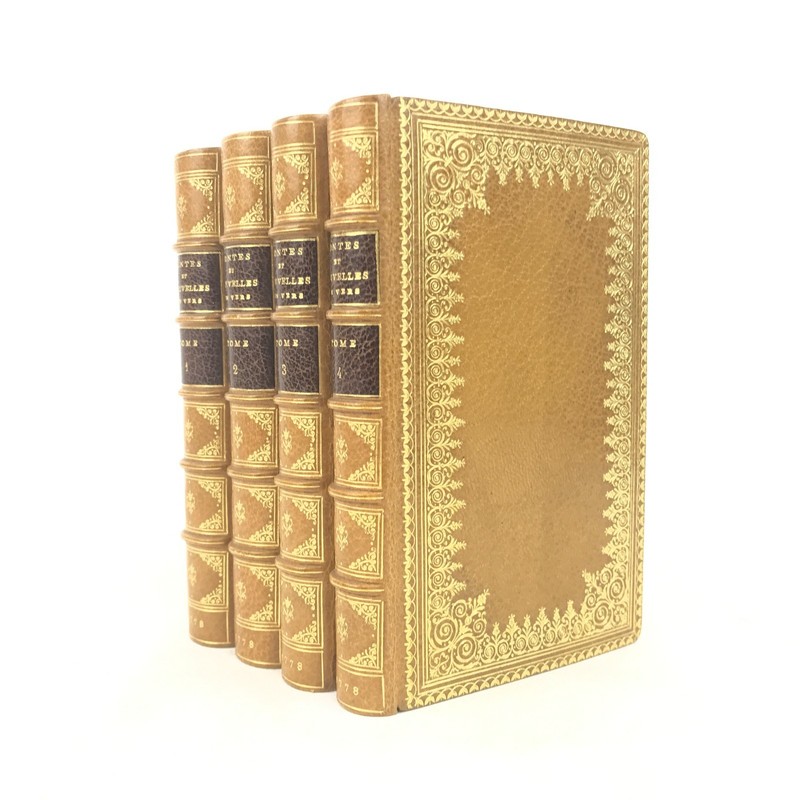 La Fontaine, Contes et Nouvelles en vers, maroquin, 4 vol., 1778