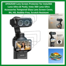 6-Pack HD Scratch Resistant Lens Protector for Insta360 Luna Ultra   Bubble-Free