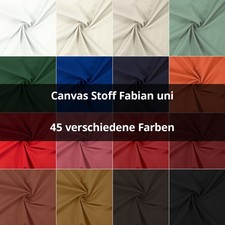 Canvas Stoff Fabian, Taschenstoff, Leinenoptik, uni (Meterware ab 0,50m)