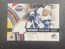 2025-26 UD SP Game Used 4 Nations Face-Off Fabrics - Erik Haula
