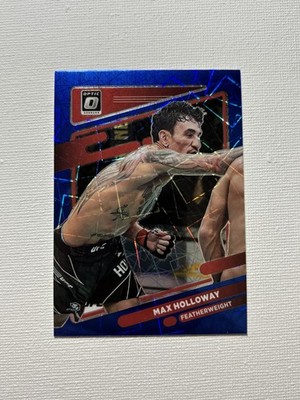 2022 Panini Donruss Optic UFC - Max Holloway #38 Blue Velocity Prizm