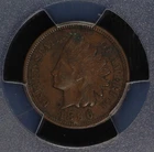 Indian Head Cent. 1896 PCGS AU Environmental Details. Lot # 9064-476-3701