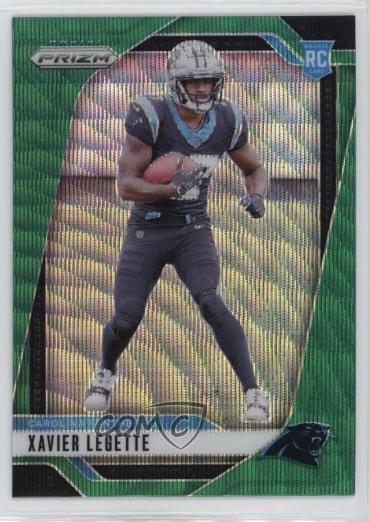 2024 Panini Prizm Rookies Green Wave Prizm Xavier Legette #398 Rookie RC 1hr4