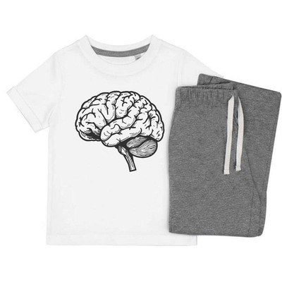 Kinder Nachtwäsche-/Pyjama-Set ''Human Brain Side View'' (KP047289)