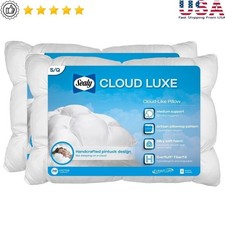 Fluffy Down Alternative Cloud Pillow Adaptive Core Silky Soft Hypoallergenic New