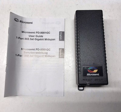 MICROSEMI PD-9001GC/AC 55V .67A PoE MIDSPAN IP ENDPOINT DEVISE